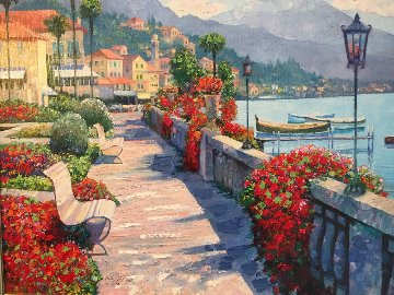 Along Lake Como #1 2007 Embellished Limited Edition Print - Howard Behrens Along Lake Como #1 2007 Embellished Limited Edition Print - Howard Behrens
