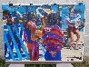 Two Girls on Beach 1981 37x45 Original Painting by Howard Behrens - 1 Two Girls on Beach 1981 37x45 Original Painting by Howard Behrens - 1