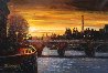 Twilight on the Seine II 2010 Embellished - Paris, France Limited Edition Print by Howard Behrens - 0