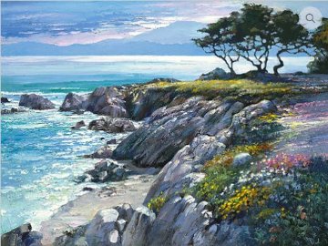 Monterey Bay After the Rain 2010 Embelished Limited Edition Print - Howard Behrens Monterey Bay After the Rain 2010 Embelished Limited Edition Print - Howard Behrens