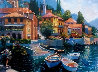 Lake Como Landing 2000 Embellished - Italy Limited Edition Print by Howard Behrens - 0