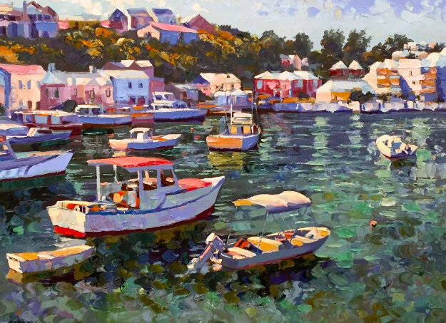 Bermuda 1991 Embellished Limited Edition Print - Howard Behrens