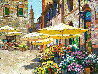 Siena Flower Market 2000 Heavily Embellished Limited Edition Print by Howard Behrens - 0