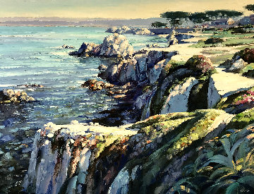 Monterey Walkway 44x56 Super Huge Original Painting - Howard Behrens Monterey Walkway 44x56 Super Huge Original Painting - Howard Behrens
