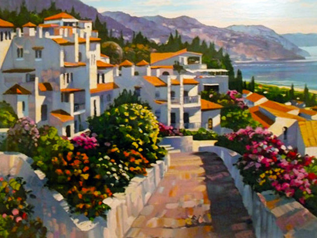 Mijas, Greece 1990 Large Limited Edition Print by Howard Behrens