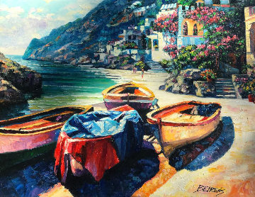 Remembering Capri 2009 30x40 Original Painting - Howard Behrens Remembering Capri 2009 30x40 Original Painting - Howard Behrens