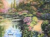 Giverny Path Heavily Embellished Giclee on Canvas - France Limited Edition Print by Howard Behrens - 1 Giverny Path Heavily Embellished Giclee on Canvas - France Limited Edition Print by Howard Behrens - 1