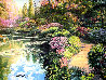 Giverny Path Heavily Embellished - France Limited Edition Print by Howard Behrens - 0