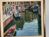 Untitled Canal Painting 43x47 - Framed Oil n Canvas - Huge - Venice, Italy Original Painting by Howard Behrens - 2