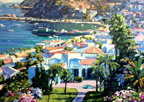 Catalina Island - Embellished Giclee Limited Edition Print - Howard Behrens