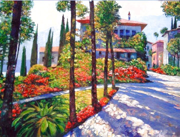 Via Varenna 2007 Huge and Heavily Embellished Limited Edition Print - Howard Behrens Via Varenna 2007 Huge and Heavily Embellished Limited Edition Print - Howard Behrens