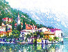 Reflections of Lake Como 2003 Embellished - Huge - Italy Limited Edition Print by Howard Behrens - 0