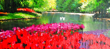 Keukenoff II 2009 27x47 Original Painting - Howard Behrens Keukenoff II 2009 27x47 Original Painting - Howard Behrens
