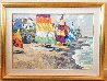 Summer Sails 1989 Heavily Embellished Limited Edition Print by Howard Behrens - 1