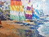 Summer Sails 1989 Heavily Embellished Limited Edition Print by Howard Behrens - 0