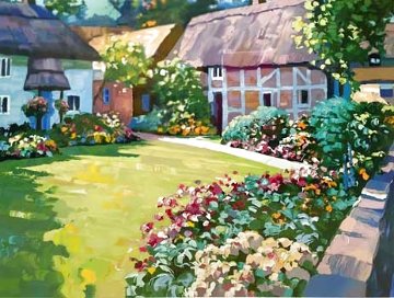 English Garden AP 1989 - Huge Limited Edition Print - Howard Behrens English Garden AP 1989 - Huge Limited Edition Print - Howard Behrens