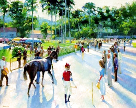 Day at the Races 1991 - Del Mar, California Limited Edition Print - Howard Behrens