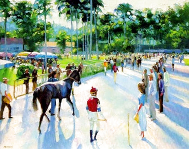Day at the Races 1991 - Del Mar, California Limited Edition Print by Howard Behrens