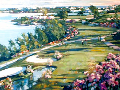 18th Fairway At Castle Harbor 1990 Limited Edition Print - Howard Behrens