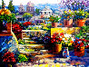 Domes of Mexico 2003 Embellished on Canvas  - Huge Limited Edition Print by Howard Behrens - 0