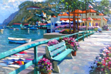 Catalina Promenade AP 1995 Huge Limited Edition Print - Howard Behrens Catalina Promenade AP 1995 Huge Limited Edition Print - Howard Behrens