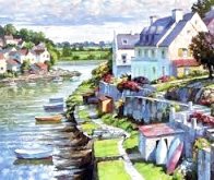 Normandy, Serigraph on Paper, 1992 Limited Edition Print by Howard Behrens - 0