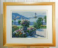 View From the Grand Hotel 1993 Huge 42x49 (Lake Como) Limited Edition Print by Howard Behrens - 1