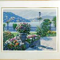 View From the Grand Hotel 1993 Huge 42x49 (Lake Como) Limited Edition Print by Howard Behrens - 2