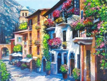 Village Hideaway 2010 24x36 Unique Proof Original Painting - Howard Behrens Village Hideaway 2010 24x36 Unique Proof Original Painting - Howard Behrens