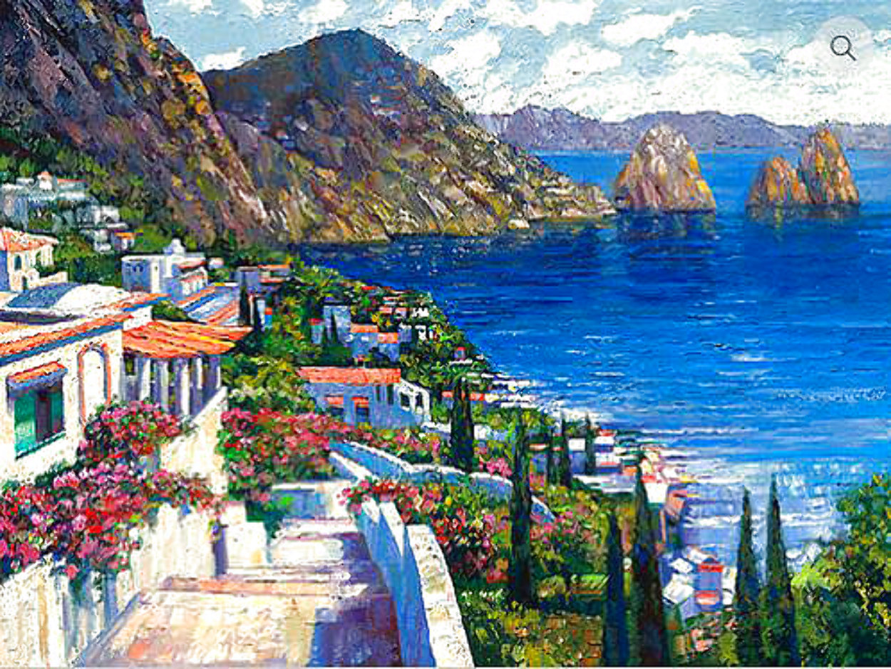 Isle of Capri Embellished 1993 Limited Edition Print by Howard Behrens