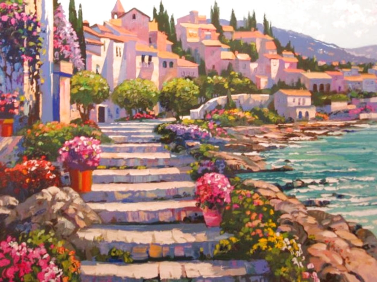 Steps on the Coast Limited Edition Print by Howard Behrens