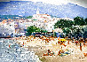 Along the Costa Bravo 41x50 Huge Painting  - Spain Original Painting by Howard Behrens - 0