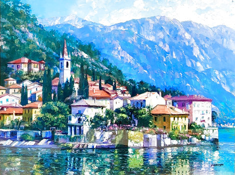 Reflections of Lake Como 2003 - Huge Limited Edition Print - Howard Behrens