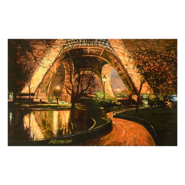 Twilight at the Eiffel Tower AP - Paris Limited Edition Print by Howard Behrens