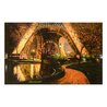 Twilight at the Eiffel Tower AP Embellished Giclee on Canvas - Paris, France Limited Edition Print by Howard Behrens - 1