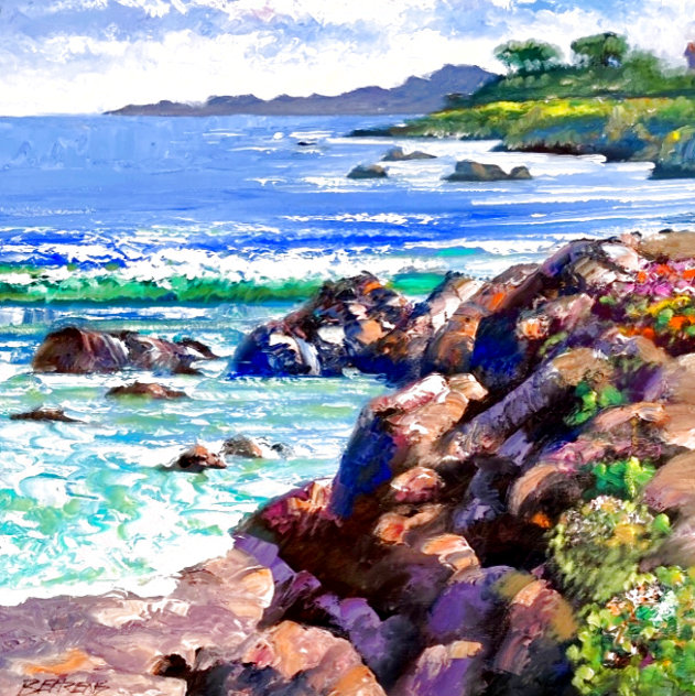 Caribbean Holiday VIII  - Painting - 29x29 Original Painting by Howard Behrens