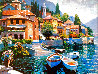 Lake Como Landing AP 2001 Embellished - Huge - Italy Limited Edition Print by Howard Behrens - 0