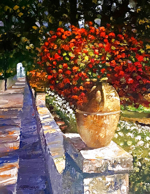 Above the Riviera III 2005 25x21 - Oil on Canvas by Howard Behrens