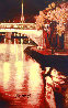 Twilight on the Seine I 2010  Embellished - Paris, France Limited Edition Print by Howard Behrens - 0
