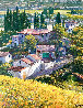 Tuscan Village 53x53 - Huge Painting  - Italy Original Painting by Howard Behrens - 0