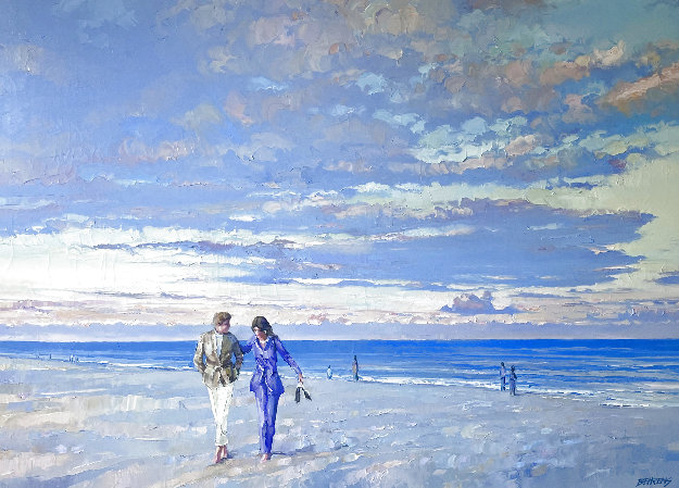 Evening Light - Huge Mural Size - 50x66 Original Painting - Howard Behrens