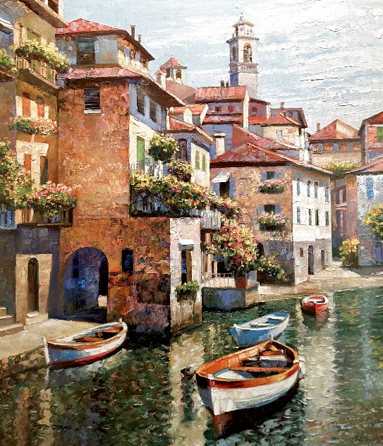 Hidden Cove - Lake Como 2002 - Italy Limited Edition Print by Howard Behrens