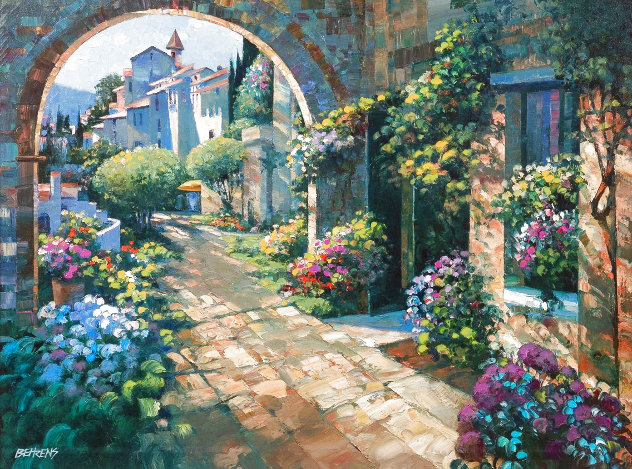 Beyond the Garden Wall - Huge - Signed Twice Limited Edition Print by Howard Behrens