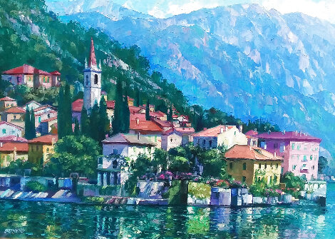 Reflections of Lake Como, Italy  2003 - Huge Limited Edition Print - Howard Behrens