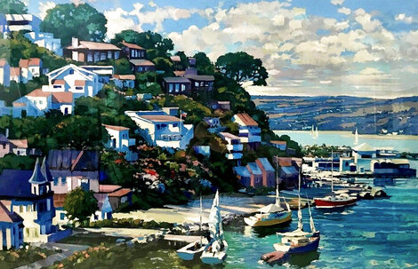 Sausalito 1989 Limited Edition Serigraph by Howard Behrens - For