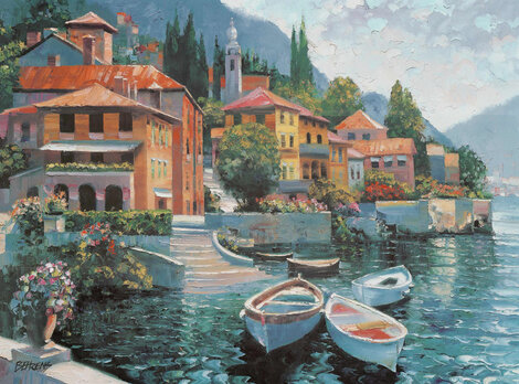 Lake Como Landing 2000 - Huge - Italy Limited Edition Print - Howard Behrens