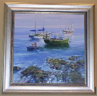Summer Sea 38x38  Original Painting by Howard Behrens - 1