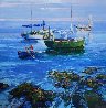 Summer Sea 43x43 - Huge Original Painting by Howard Behrens - 0