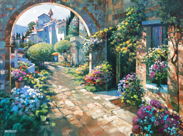 Beyond the Garden Wall 2003 Limited Edition Lithograph by Howard ...