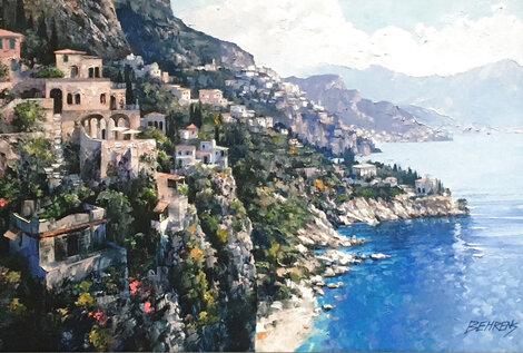 Amalfi Coast - Huge - Italy Limited Edition Print - Howard Behrens